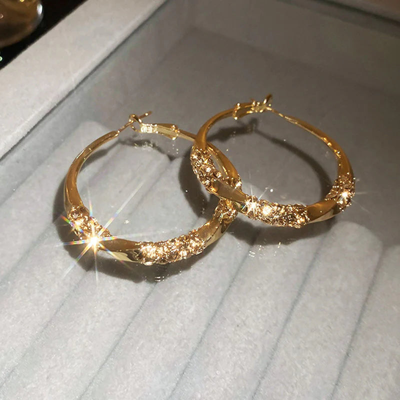 ✨️Кръгли обеци с цирконий