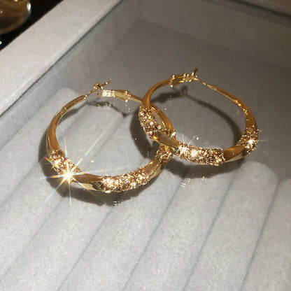 ✨️Кръгли обеци с цирконий