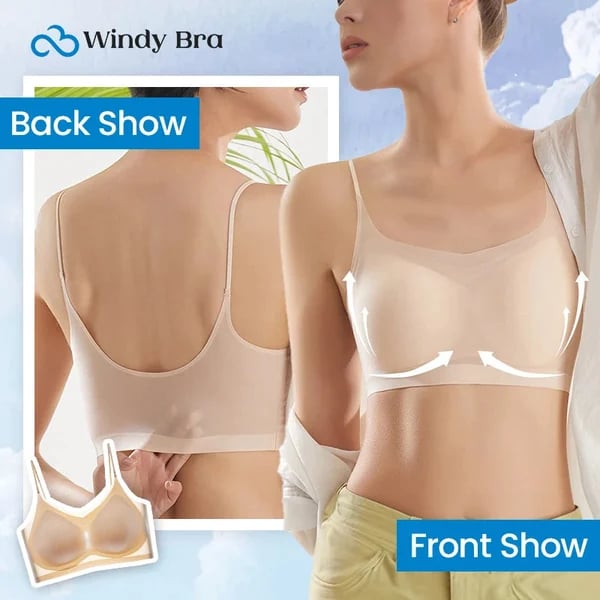 WindyBra - Poletni brezšivni ultra tanek modrček za večje velikosti iz ledene svile