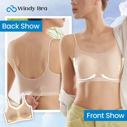 WindyBra - Poletni brezšivni ultra tanek modrček za večje velikosti iz ledene svile