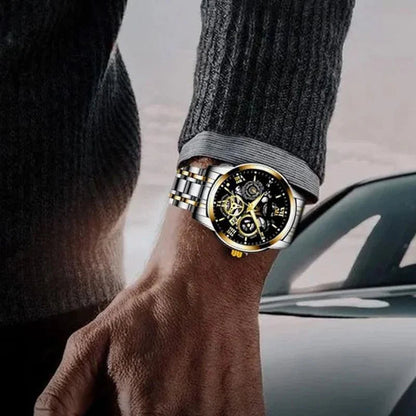 🔥Muški vodootporni automatski mehanički sat s ažurnim rimskim brojčanikom⌚