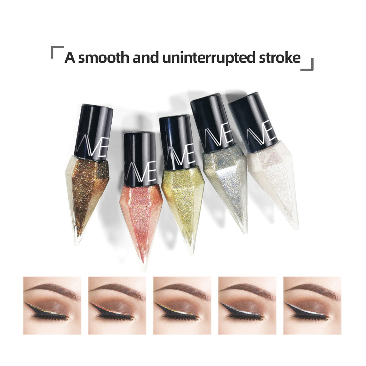 ✨GLITTERING DIAMOND LIQUID EYELINER✨🔥 Gladka in tekoča, hitro sušeča in obstojna barva! Prekrita z bleščečimi bleščicami