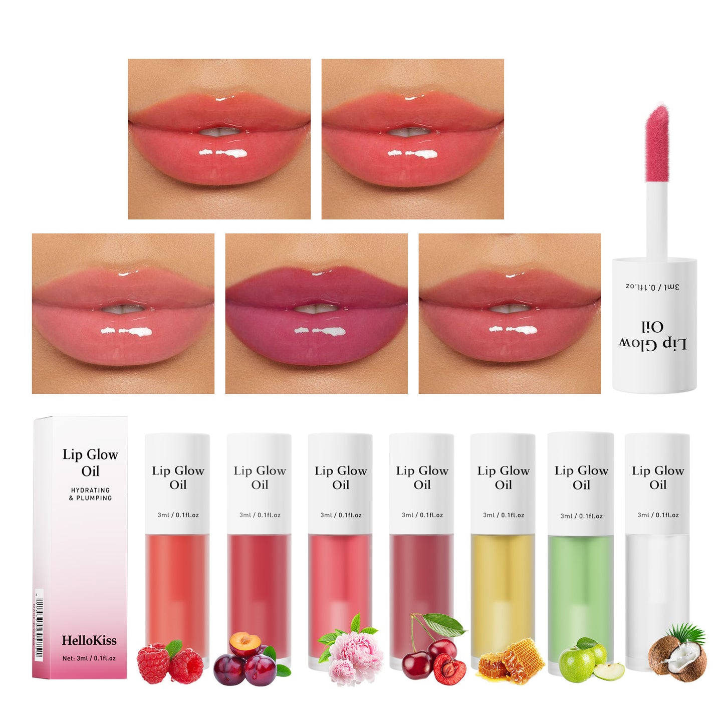 Glossy Lip Stain, Tinting & Long Lasting, Moisturizing Lip Care Hydrate Lipgloss Lipstick