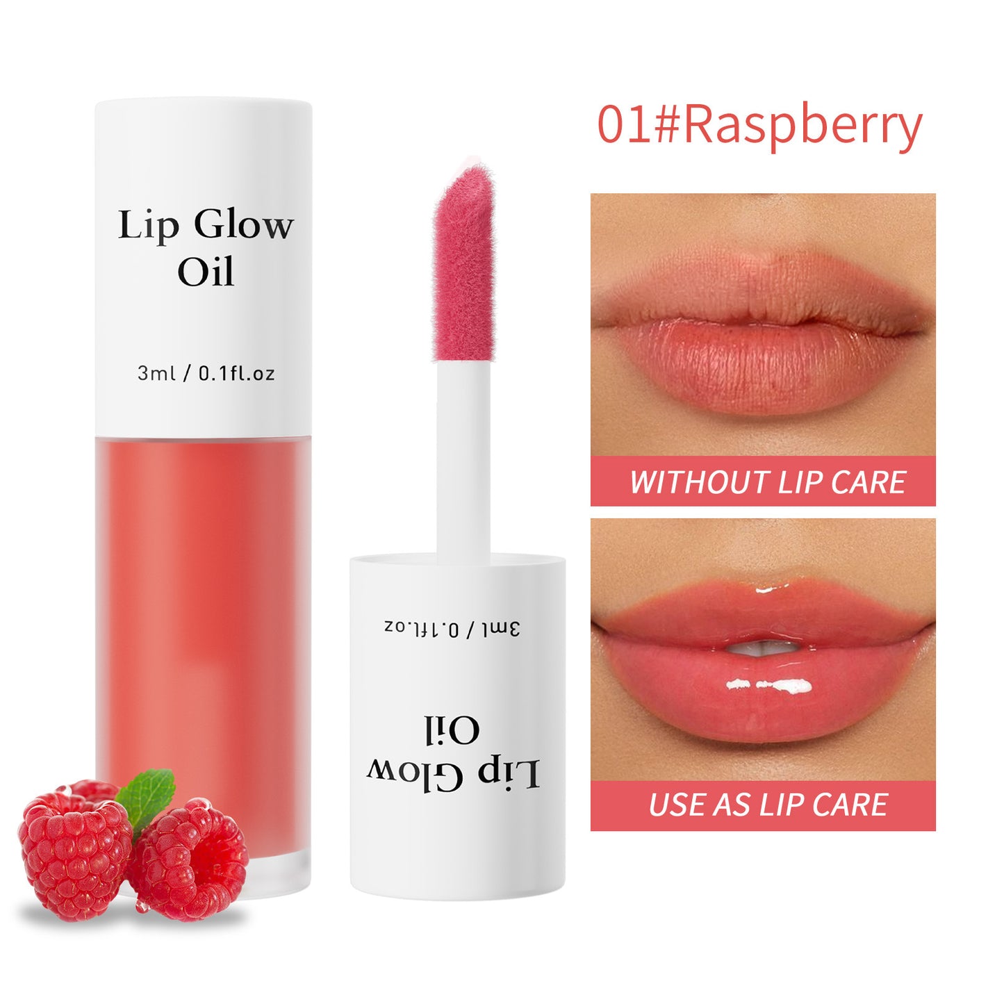 Glossy Lip Stain, Tinting & Long Lasting, Moisturizing Lip Care Hydrate Lipgloss Lipstick