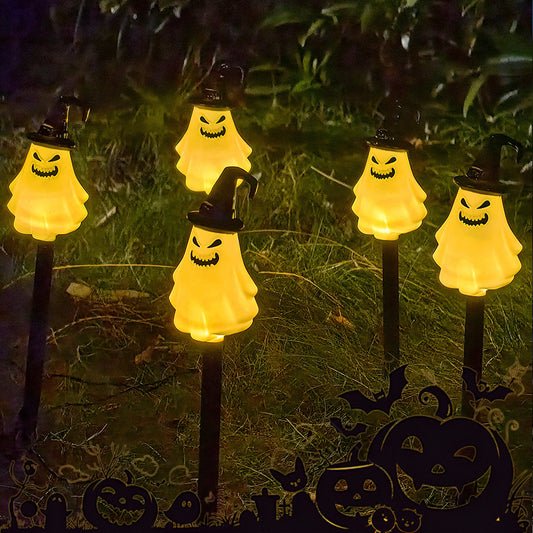 Paket 6 LED solarnih talnih luči za noč čarovnic