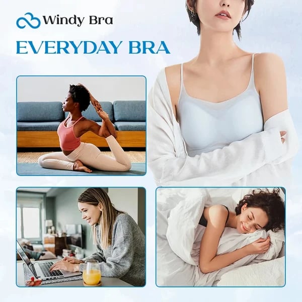 WindyBra - Poletni brezšivni ultra tanek modrček za večje velikosti iz ledene svile