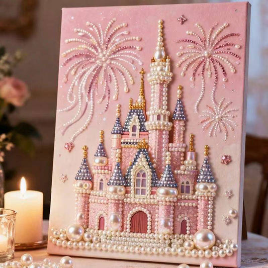 Slikanje bisera s okvirom "uradi sam" za zidni dekor doma