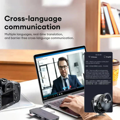 OWS Bluetooth 5.4 bežične slušalice s prevođenjem temeljenim na umjetnoj inteligenciji (za iOS i Android)