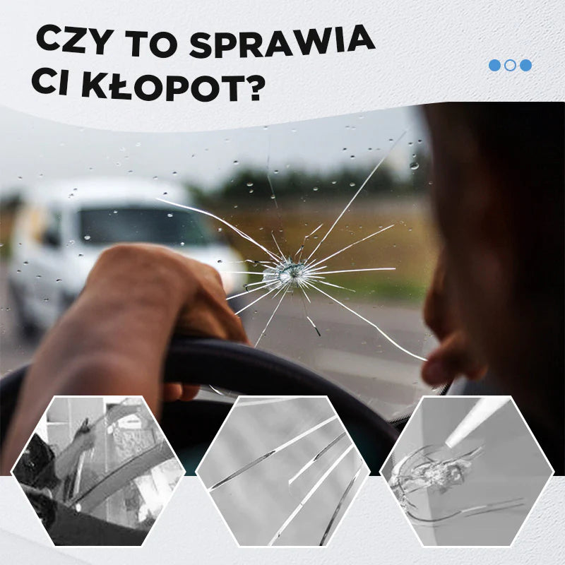 Komplet za popravilo razpokanega vetrobranskega stekla (nova formula)