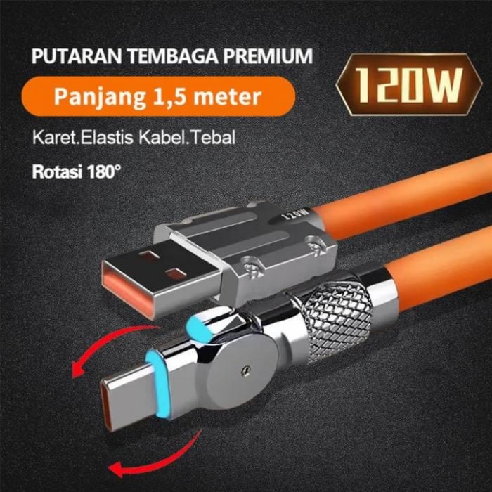 ⚡540° vrtljiv podatkovni kabel Streamer