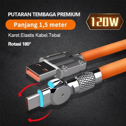 ⚡540° vrtljiv podatkovni kabel Streamer