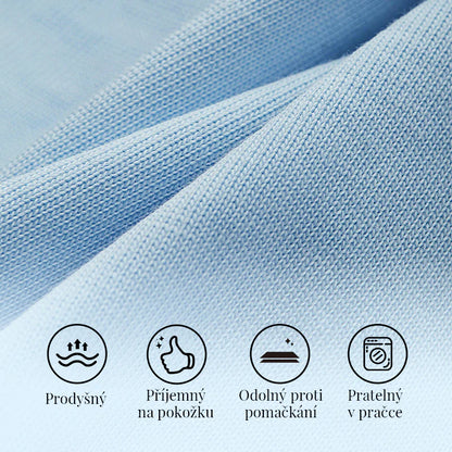Modri dvodelni komplet: moder top z pentljo na hrbtu in krilo iz tila✨