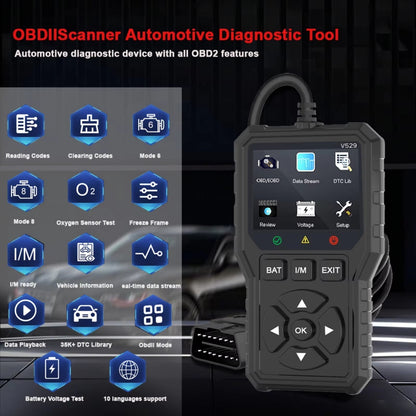 Čitač dijagnostičkih kodova skenera s punim OBDII signalom