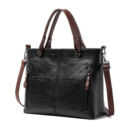 Ženska vintage usnjena torba za čez ramo - Pokažite svoj stil in eleganco.