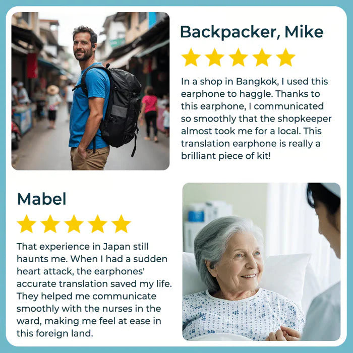 OWS Bluetooth 5.4 bežične slušalice s prevođenjem temeljenim na umjetnoj inteligenciji (za iOS i Android)