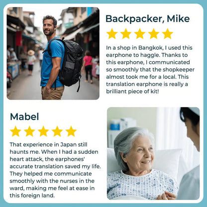 OWS Bluetooth 5.4 bežične slušalice s prevođenjem temeljenim na umjetnoj inteligenciji (za iOS i Android)