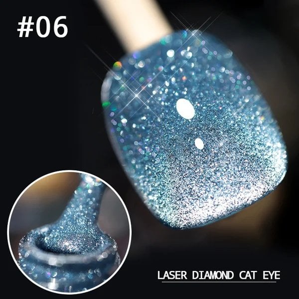 Lak za nohte z laserskim diamantnim mačjim očesom (kupite 4, prihranite 20 %)