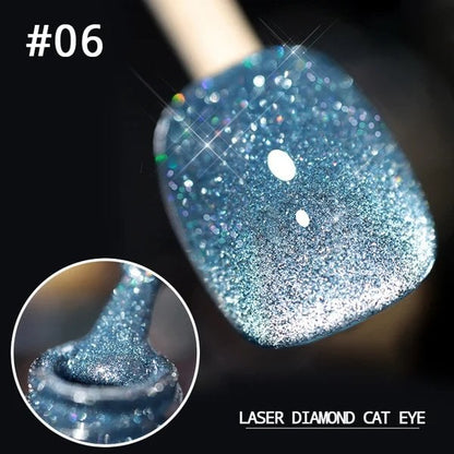 Lak za nohte z laserskim diamantnim mačjim očesom (kupite 4, prihranite 20 %)