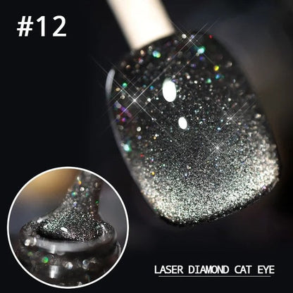Lak za nohte z laserskim diamantnim mačjim očesom (kupite 4, prihranite 20 %)