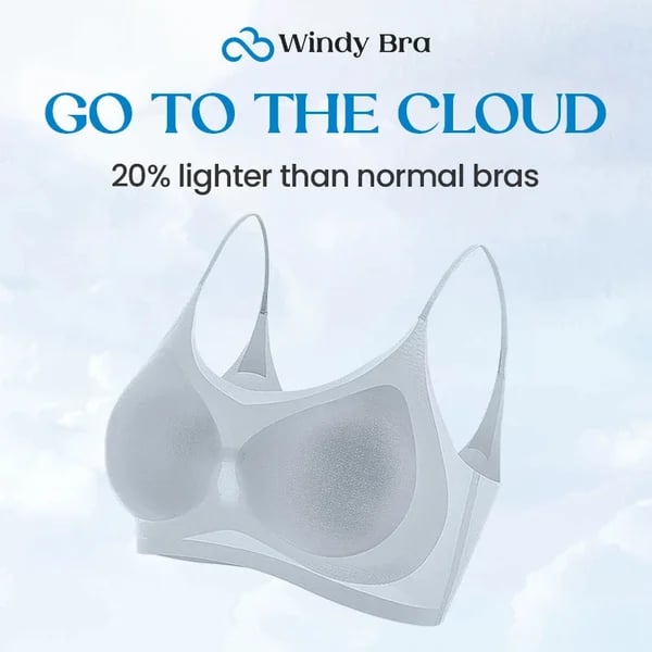 WindyBra - Poletni brezšivni ultra tanek modrček za večje velikosti iz ledene svile