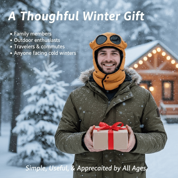 Zimska 4-u-1, vjetrootporna, topla kapa s odvojivom kapuljačom i ovratnikom