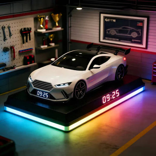 📢📢60% POPUSTA!!🎅【🎁Savršen poklon🎁】🎄Budilica za hiperautomobile – 🏎️GTR realističan motor i svjetlosni efekti