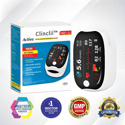 Clinclii™ GlucoSense laserska naprava za merjenje glukoze v krvi