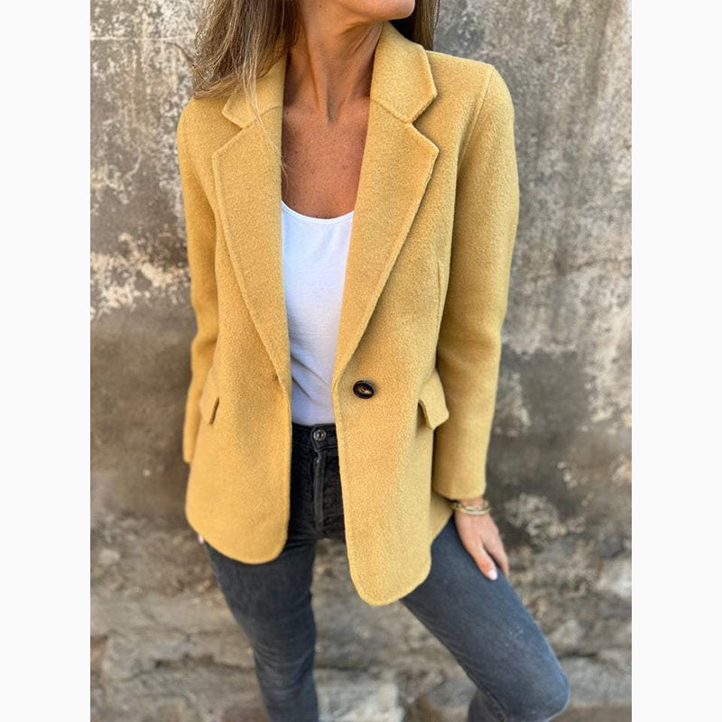 【🥰Priprave na prihajajočo zimo】🔥Enobarvna jakna iz tvida