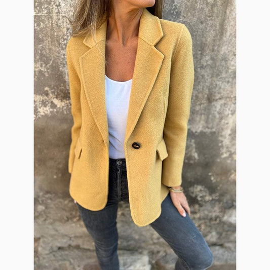 【🥰Priprave na prihajajočo zimo】🔥Enobarvna jakna iz tvida
