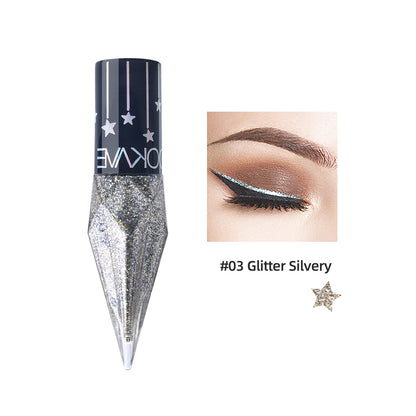 ✨GLITTERING DIAMOND LIQUID EYELINER✨🔥 Gladka in tekoča, hitro sušeča in obstojna barva! Prekrita z bleščečimi bleščicami