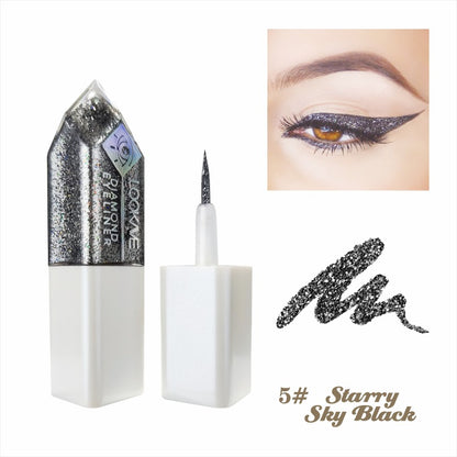 ✨GLITTERING DIAMOND LIQUID EYELINER✨🔥 Gladka in tekoča, hitro sušeča in obstojna barva! Prekrita z bleščečimi bleščicami