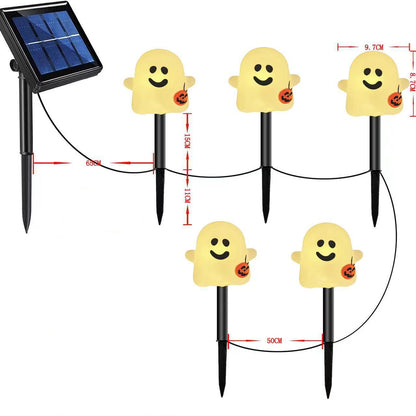 Paket 6 LED solarnih talnih luči za noč čarovnic