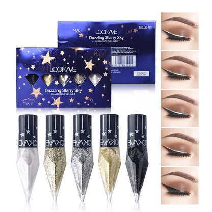✨GLITTERING DIAMOND LIQUID EYELINER✨🔥 Gladka in tekoča, hitro sušeča in obstojna barva! Prekrita z bleščečimi bleščicami