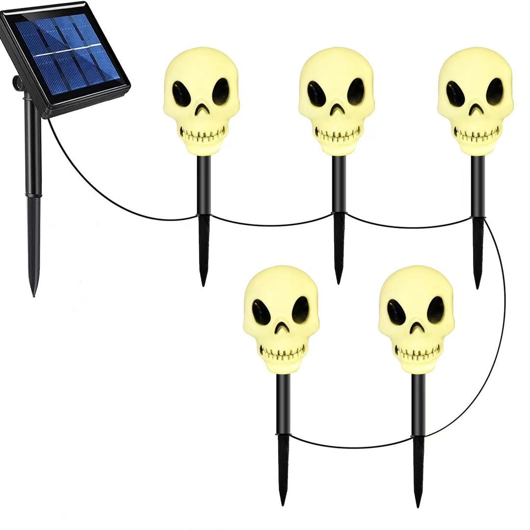 Paket 6 LED solarnih talnih luči za noč čarovnic