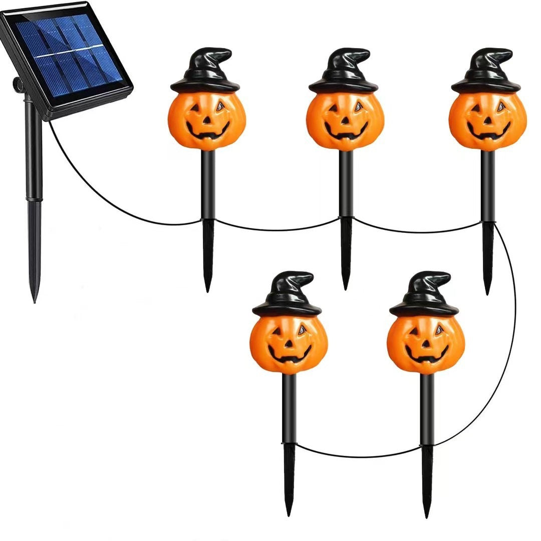 Paket 6 LED solarnih talnih luči za noč čarovnic