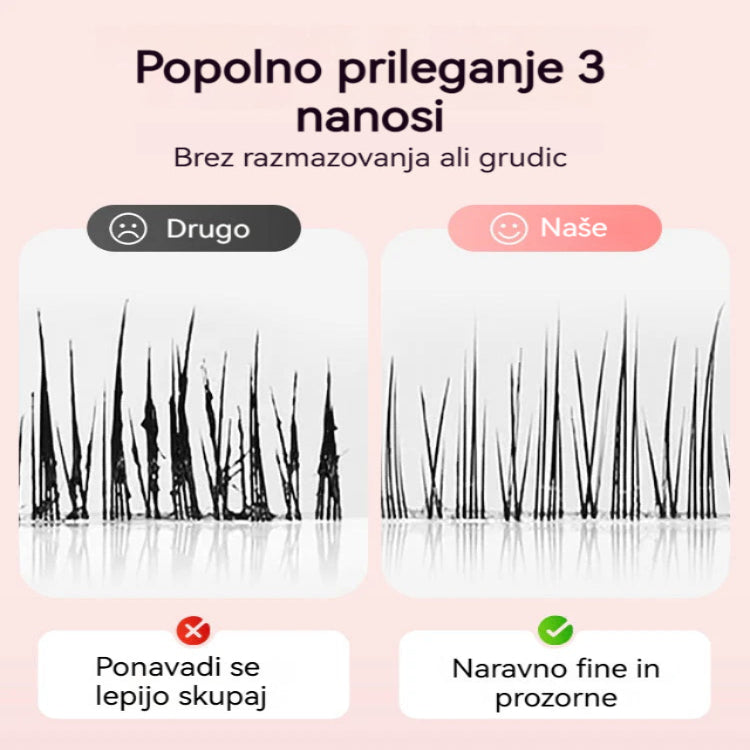 💃Sunflower🌸 Maskara ustvari naravno gostejše in daljše trepalnice👁️! Je vodoodporna in odporna na znoj, dolgo obstojna in se hitro suši✨, tako da lahko ustvarite najbolj osupljive trepalnice za vsak zmenek!