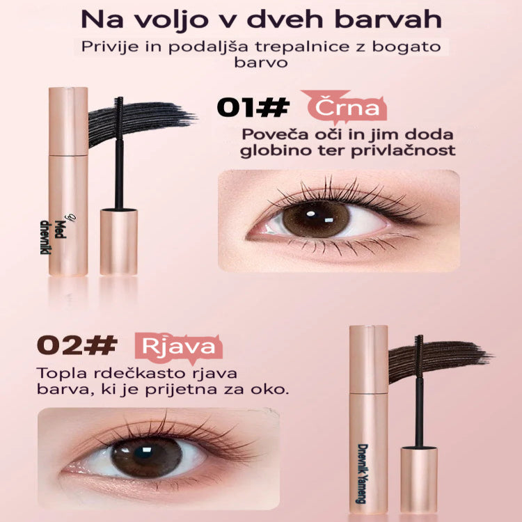 💃Sunflower🌸 Maskara ustvari naravno gostejše in daljše trepalnice👁️! Je vodoodporna in odporna na znoj, dolgo obstojna in se hitro suši✨, tako da lahko ustvarite najbolj osupljive trepalnice za vsak zmenek!