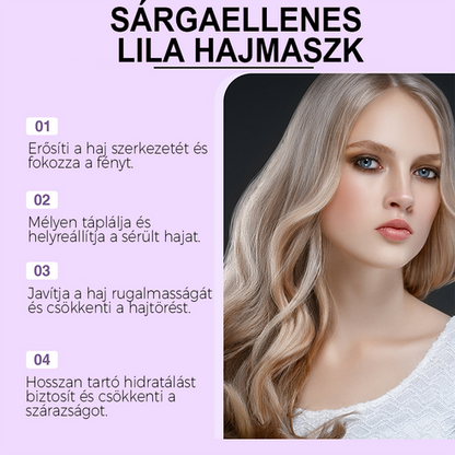 Vijolična maska za blond lase – odstranjuje rumene tone, vrača sijaj in ščiti barvo