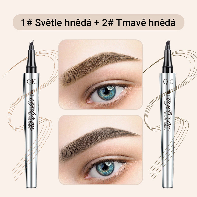 Creion de sprâncene wielofunkcyjny cu 4 vârfuri (2 buc.)