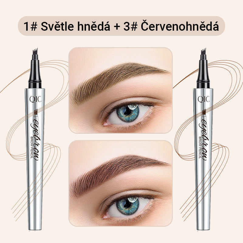 Creion de sprâncene wielofunkcyjny cu 4 vârfuri (2 buc.)