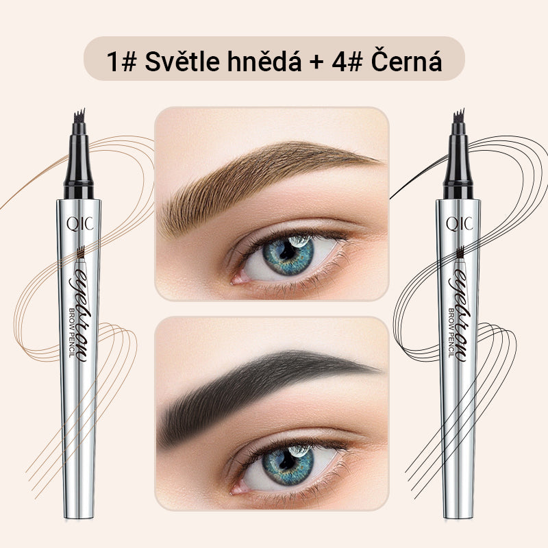 Večnamenski svinčnik za obrvi s 4 konicami (2 kosa)