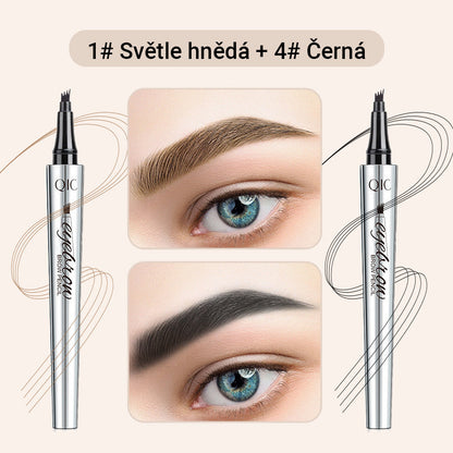 Večnamenski svinčnik za obrvi s 4 konicami (2 kosa)