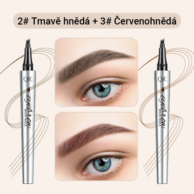 Creion de sprâncene wielofunkcyjny cu 4 vârfuri (2 buc.)