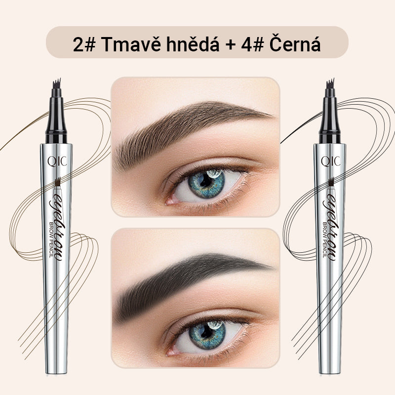 Večnamenski svinčnik za obrvi s 4 konicami (2 kosa)