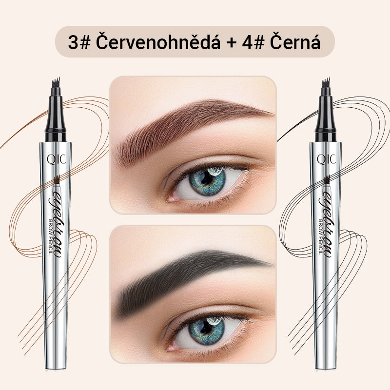 Creion de sprâncene wielofunkcyjny cu 4 vârfuri (2 buc.)