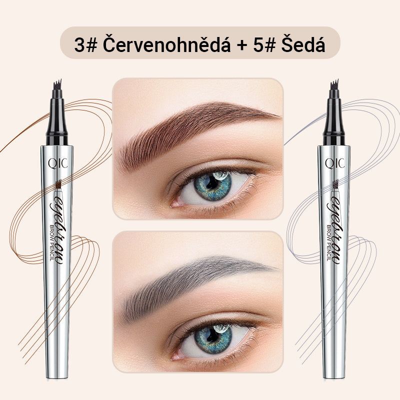 Creion de sprâncene wielofunkcyjny cu 4 vârfuri (2 buc.)