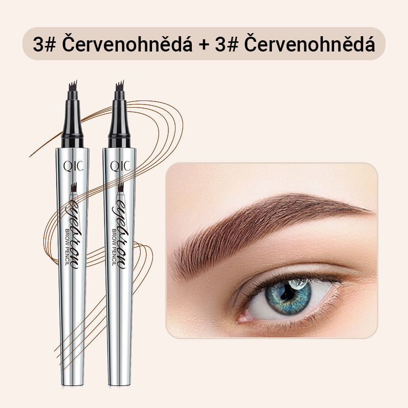 Creion de sprâncene wielofunkcyjny cu 4 vârfuri (2 buc.)