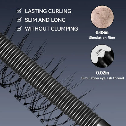 【🎁Коледна оферта🎄】Водоустойчива и устойчива на пот спирала за удължаване и къдрене на коса (🔥Купете 1, вземете 2 безплатно🔥)