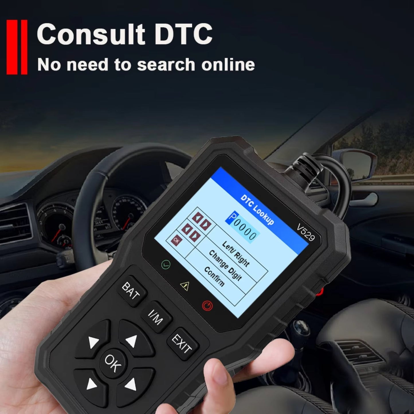 Čitač dijagnostičkih kodova skenera s punim OBDII signalom