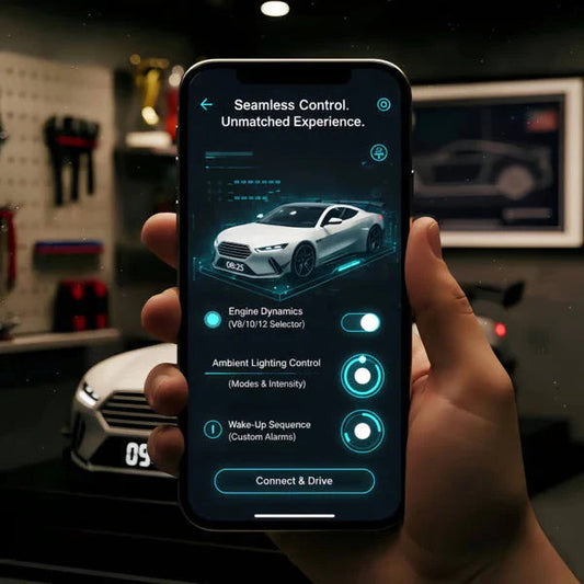 📢📢60% POPUSTA!!🎅【🎁Savršen poklon🎁】🎄Budilica za hiperautomobile – 🏎️GTR realističan motor i svjetlosni efekti